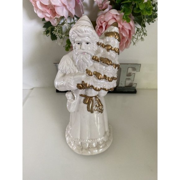 Cracker Barrel Santa Musical‎ Fine Pearlized Porcelain  Figurine O Tannenbaum - Picture 13 of 16